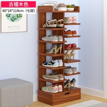 Door rear multilayer small durable balcony with solid wood door shoe holder for home small shoe holder assembly simple sub easy