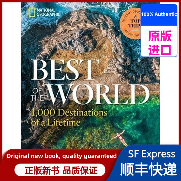 [Original Imported New Foreign Language Book] in Stock F9Best of the World: 1,000 Destinations of a Lifetime [9781426222368]National Geographic Publishing House9