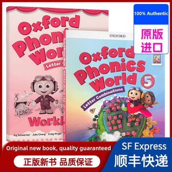 [In-Stock Original Imported New Foreign Language Book] English Original Oxford Phonics World 5 Student Textbook and Exercise Book, Full English Version, Kaj Schwermer Publishing House 9780