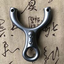 Bow-way Promise-Promise titanium alloy Numerical control Meka patch slingshot mono-karch non-Terminator Flat Leather Rib Slingshot
