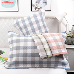 Pillow cover pure cotton pair pillow cover 2022 new summer boys cotton gauze 5278cm strap style