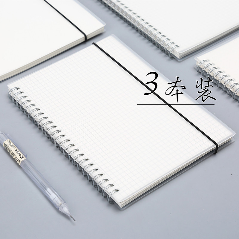 Simple coil of this square of hand ledger side - flip A5B 5 laser blank blank mesh lateral notebook Stationery book