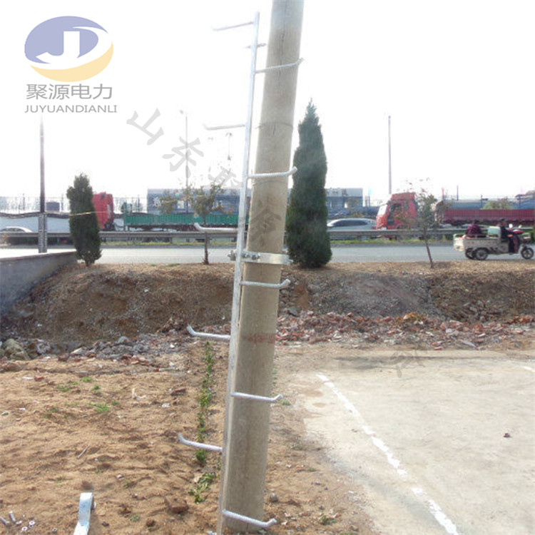 Hoop-type hot-dip galvanized round pipe material electric pole climbing ladder manufacturer customized optical cable gold furniture manufacturer processed product