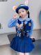 [Authentic Judy] Girls' Autumn Bunny Police Officer Outfit Children's Stylish Jk Skirt Lolita Princess Dress