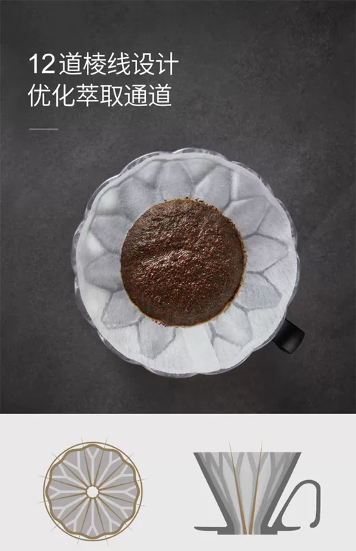 Bộ lọc cà phê Hero Lingjing Bộ lọc thủy tinh nhỏ giọt rửa tay Bình đựng cà phê gia đình Bộ thiết bị rửa tay - Cà phê