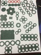 Highland Barley Paper Insulation Pad 18650 Lithium Battery Pack Special Insulation Pad High Temperature Hollow Solid with Adhesive