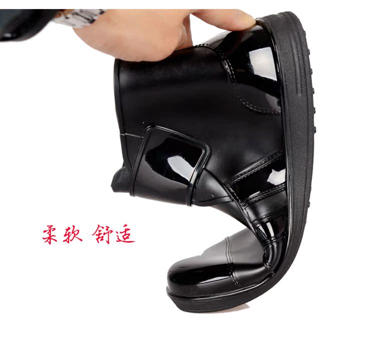 Kéo lại mùa hè thời trang ống ngắn đi mưa nam thấp để giúp nhà bếp phẳng giày chống thấm nước mưa chống trượt giày rửa xe cửa hàng giày đặc biệt giày cao su đi mưa