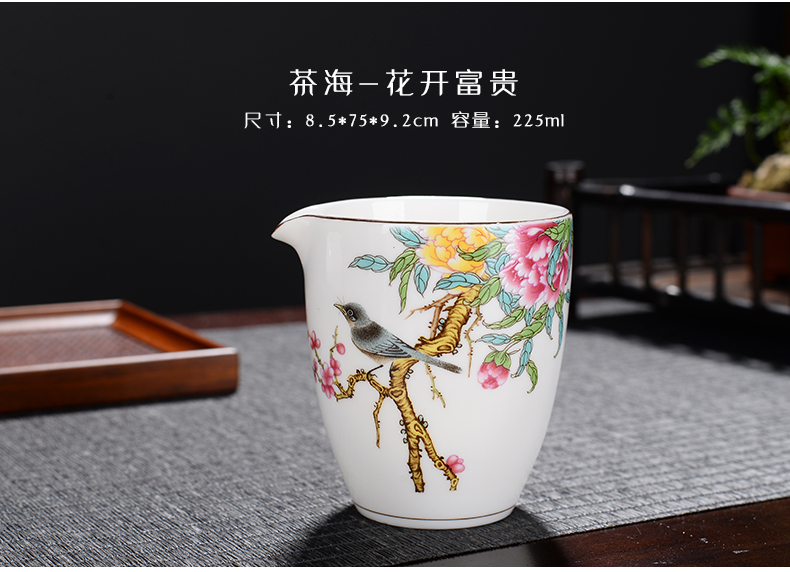 Suet jade porcelain kung fu tea set of a complete set of dehua white porcelain household contracted sitting room tea cup lid bowl suit