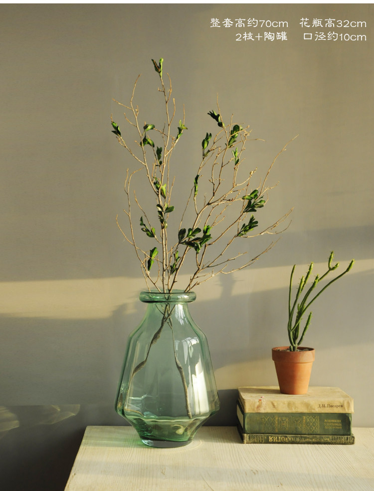 精美宜家 永生小葉楊 干樹枝干花枯枝北歐家居飾品粗陶花瓶插花樣板間民宿 Yahoo奇摩拍賣