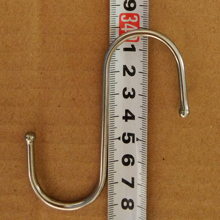 Metal S hook kitchen special S hook multifunctional coat hook coat hat hook S hook 12 sets