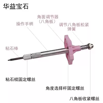 Factory price supply gemstone flat Mill precision aluminum octagonal hand faceted hexagonal hand jewelry angle polished pentagonal hand