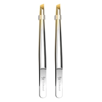 2 ветви диагонального зажима бровей