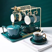 Eurostyle Light Lavish Phnom Penh Coffee Cup Suit Little Refined Progenitor Green Ceramic Cups for afternoon tea teacup black tea cup
