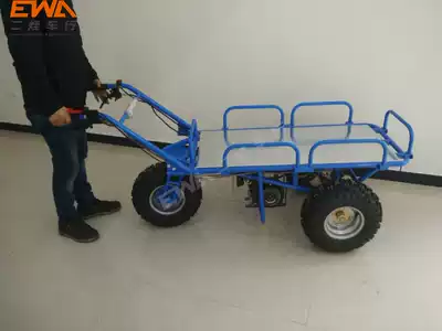 154F agricultural transporter three-wheeled trolley flat Orchard car gasoline engine trolley mountain fire truck fuel