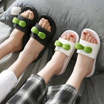 Slippers female summer indoor non-slip lovers Net red ins parent-child home slippers home men bath soft bottom slippers
