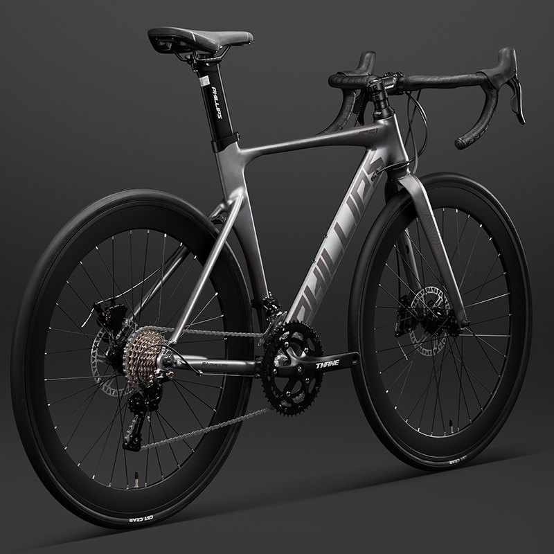 Philip Road Bike Adult Men's Flat-Bar Bicycle Youth Women's Lightweight Ultra-Light Speed Racing Bike