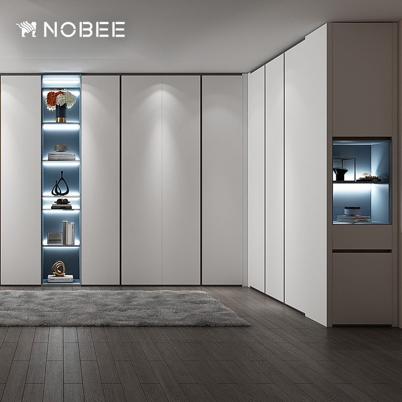 Laser Seal Edge Aig Board Full House Custom Wardrobe One To Top Modern Minimalist Bedroom Solid Wood Furniture Cloakroom