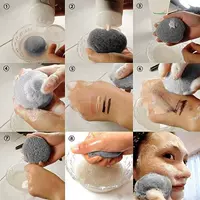 Facial Exfoliator Konjac Konnyaku Face Cleaning Sponge Puff