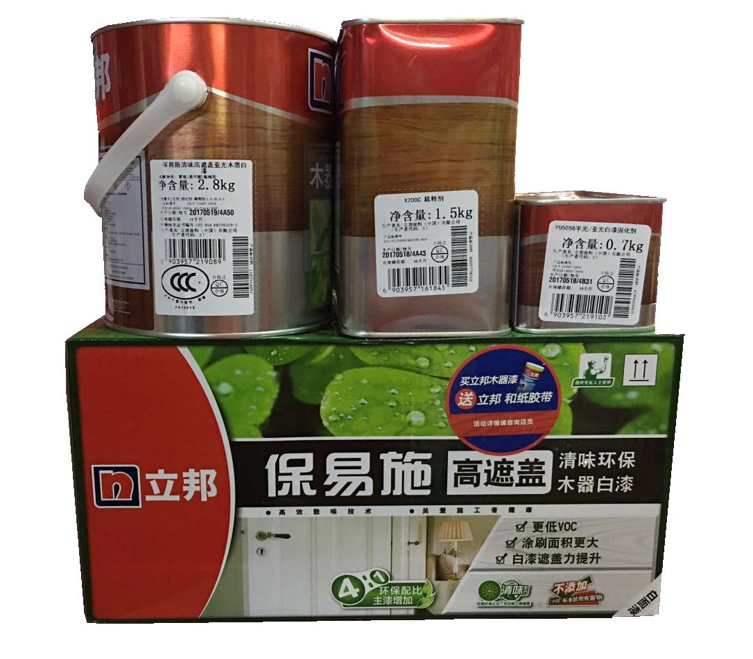 Nippon Boise Furniture Wood Paint Clear Primer Semi-clear Topcoat White Primer Matte White Topcoat