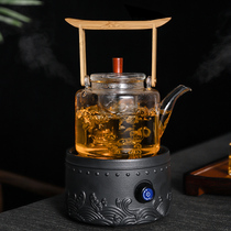 Glass teapot high temperature and thick explosion-proof household suit electric pottery stove tea cooker large capacity bubble teapot kettle