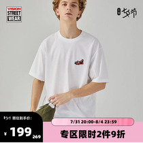 VISION X one-eyed dwarf joint series printed round collar loose short sleeve T-shirt male and female with the 2022 2022 new