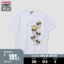 VISION STREET WEAR men AND women WITH THE SAME fashion T-shirt SHORT-sleeved T-shirt V201NC9099