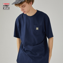 VISION American retro classic loose casual sports short sleeve T-shirt for men and 2022 the same 2022 spring and summer new