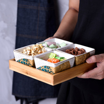 European fruit plate snacks split plate nut platter home combination dried fruit plate fruit plate set