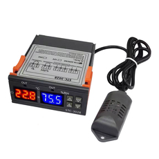 Гигрометр stc-3028智能数显温湿度控制器 养殖孵化温湿度计 湿度仪表温控器
