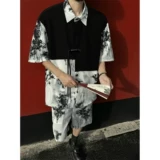 Нарукавники, летний комплект, шелковая рубашка, короткий рукав, размер, китайский стиль