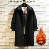 Демисезонная длинная джинсовая утепленная куртка, джинсы с начесом, пуховик, пальто, оверсайз