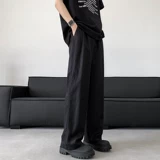 Летние тонкие повседневные брюки, шелковые штаны, свободный крой, большой размер