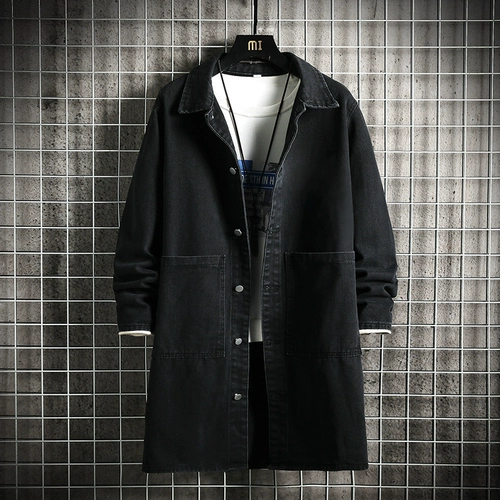 Джинсовая утепленная демисезонная куртка, средней длины, увеличенная толщина