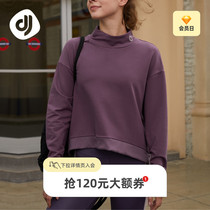 Focus Sportwear Womens Fall New Sport Long Sleeve Loose Sleeve Hooded Fashion Casual Fitness Blouse