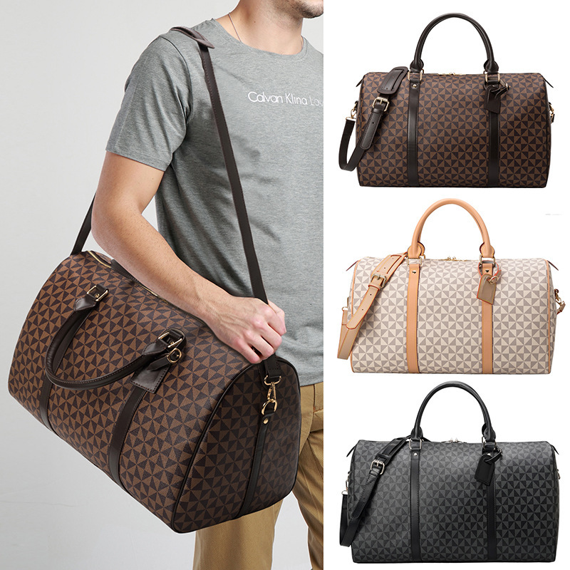 New Short-Distance Travel Bag for Men and Women, Large-Capacity Business Trip Luggage Bag, Printed Boston Bag, Handbag, Outing Backpack
