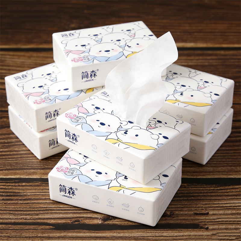 Tissue Paper, Travel Portable Napkins, Pull-Out Facial Tissues, Adhesive Removal Wipes, Printed Tissues, Commercial Tissue Paper, Whole Box