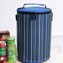 Round lunch box bag Aluminum foil bowl Bento insulation bucket cover Waterproof large portable thickened small bag with rice