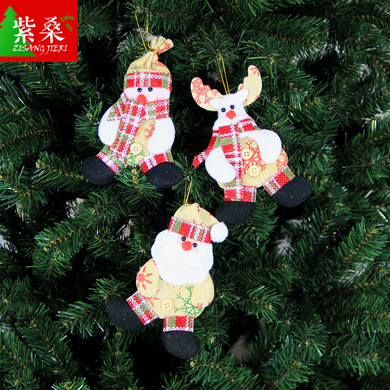 Christmas decorations Christmas tree small pendant puppet old man snowman doll gift cute cartoon ins doll