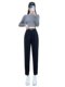 Trendy Brand 1212 Carrot Harem Pants for Women, Autumn and Winter Fleece-Lined Pants, Popular Women's Slim-Fit Casual Pants, Sweatpants