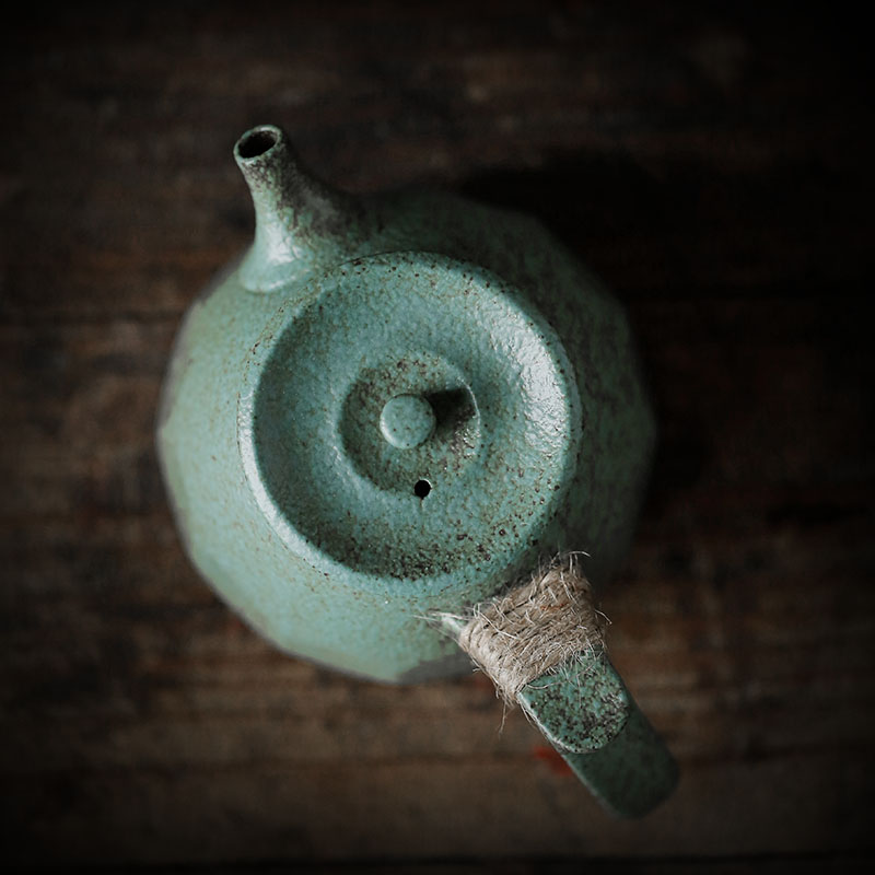 ShangYan archaize ceramic teapot Japanese coarse pottery kung fu tea set single pot teapot mini small clay POTS