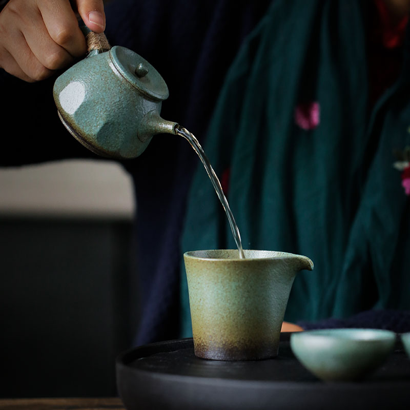 ShangYan coarse pottery portion archaize ceramic) fair keller cup tea contracted sea Japanese kung fu tea and a cup of tea