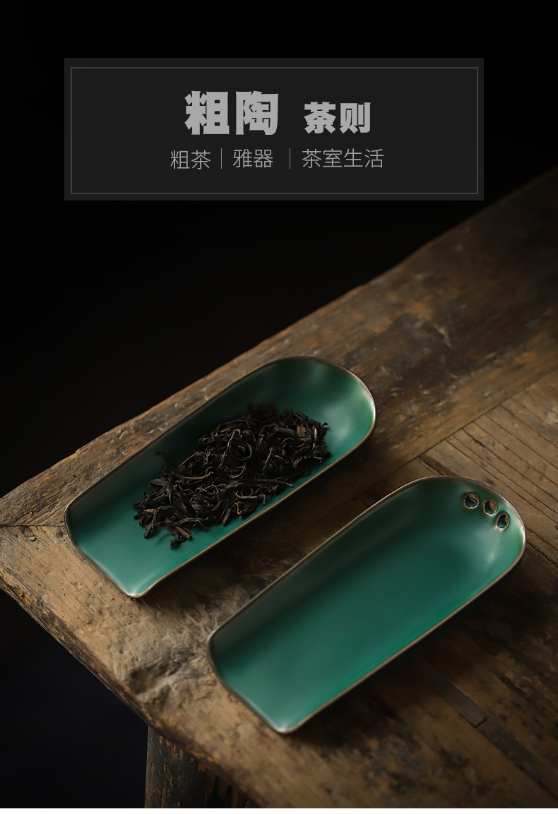 ShangYan Japanese kung fu tea accessories ceramic tea, enjoy tea holder wake creative tea spoon shovel TSP restoring ancient ways