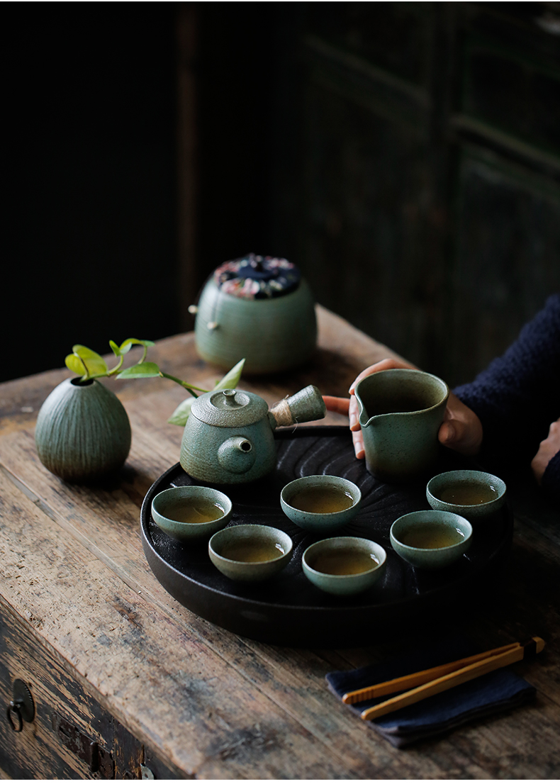 ShangYan Japanese ceramic tea pot household seal storage POTS of black tea, black tea tea canister package storage tank