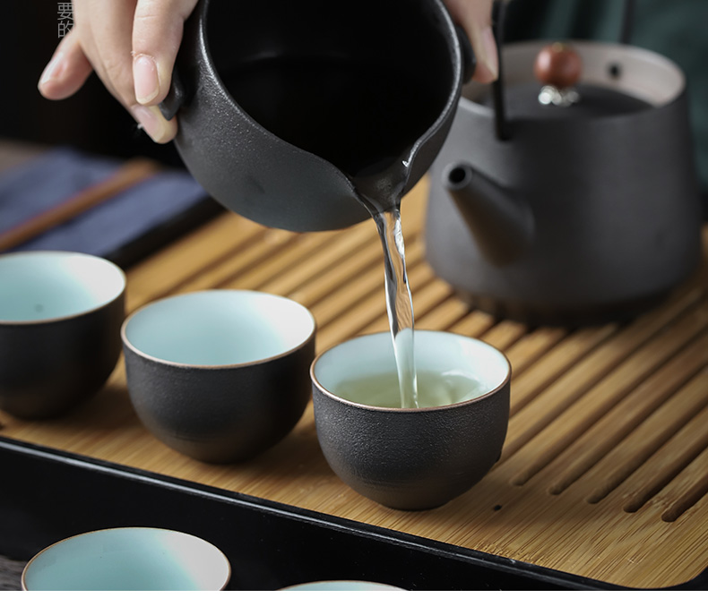 ShangYan zen wind restoring ancient ways is ceramic fair keller of black tea is a Japanese male cup points against the hot sea) a cup of tea