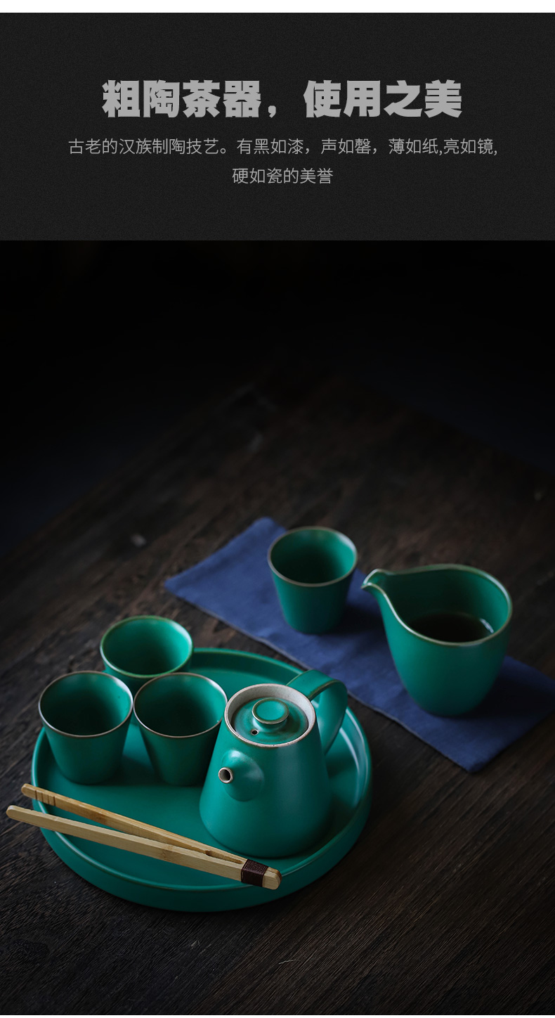 ShangYan Japanese teapot household kung fu tea pot hand grasp pot of restoring ancient ways is half checking ceramic POTS single pot of ceramics