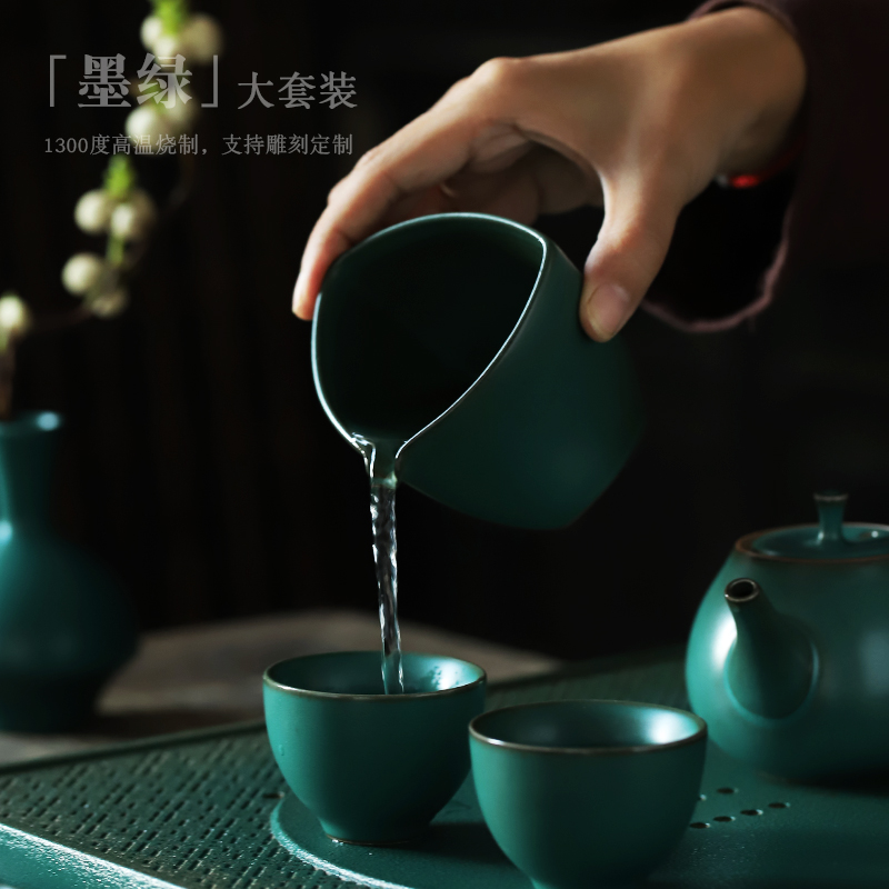 Ceramic tea sets tea tray with a small set of kung fu tea sets the sitting room is contracted tea tray teapot tea cups