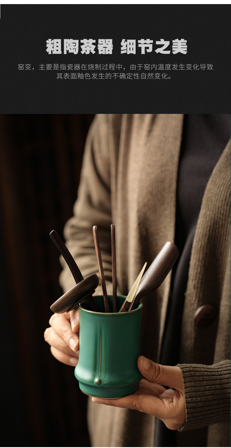 ShangYan creative tea six gentleman ceramic kung fu tea set with zero teaspoons ChaGa tea is the tea taking of a complete set of accessories