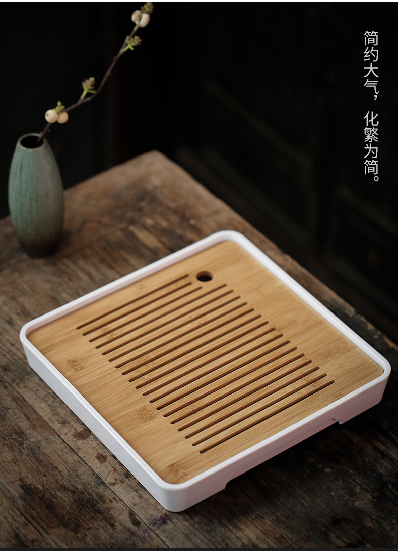 ShangYan kung fu tea set suit household Japanese teapot teacup tea tray was contracted small office of a complete set of tea set