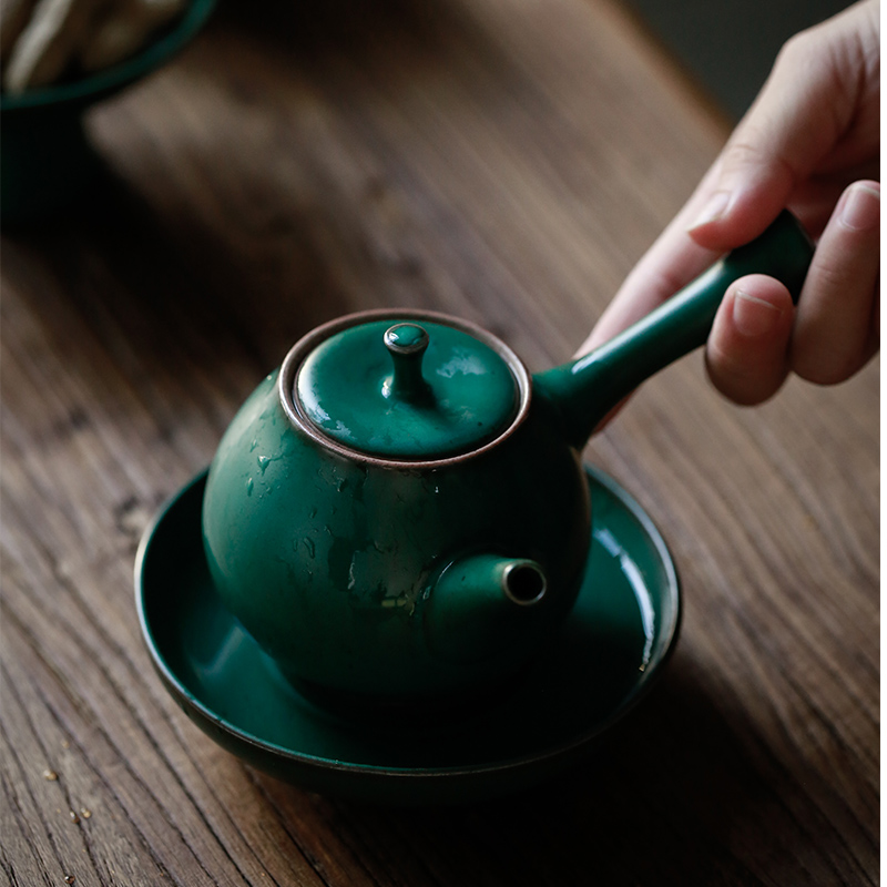 ShangYan pot bearing pot doesn kung fu tea set zero restoring ancient ways with the teapot Japanese TaoGan mercifully a pot of thick MATS thermal pad