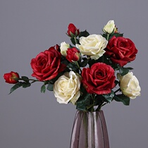 Yongyue home interior home decoration feel moisturizing simulation rose living room tea table decoration flower arrangement Wedding floral art